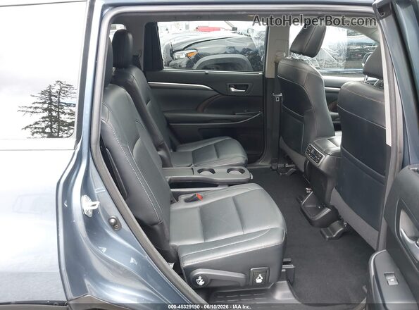 5TDDGRFH8JS037262 2018 TOYOTA HIGHLANDER HYBRID Blue 