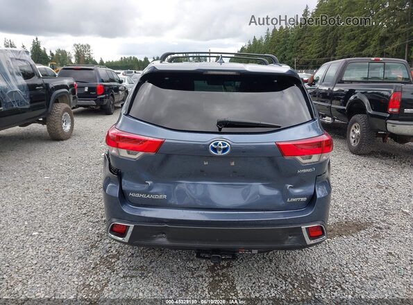 5TDDGRFH8JS037262 2018 TOYOTA HIGHLANDER HYBRID Blue 