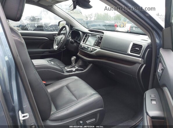 5TDDGRFH8JS037262 2018 TOYOTA HIGHLANDER HYBRID Blue 