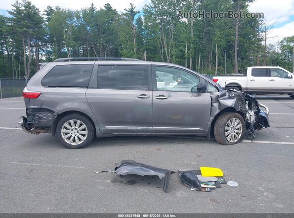 5TDDK3DC0GS139831 2016 TOYOTA SIENNA Серый Вид задней части салона