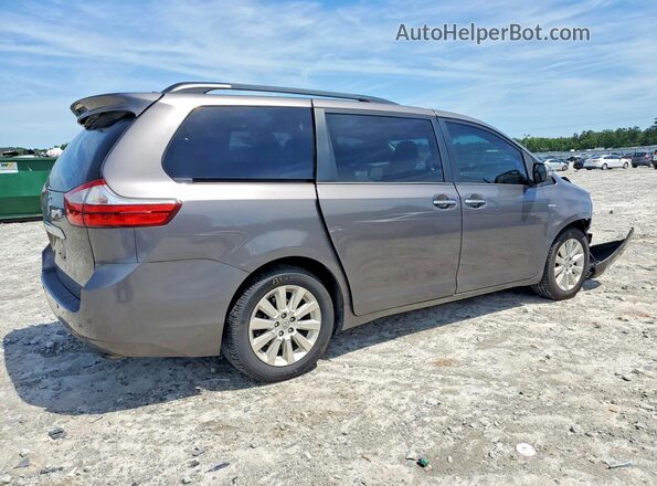 5TDDK3DC2GS132041 2016 TOYOTA SIENNA Gray Հետևի աջ
