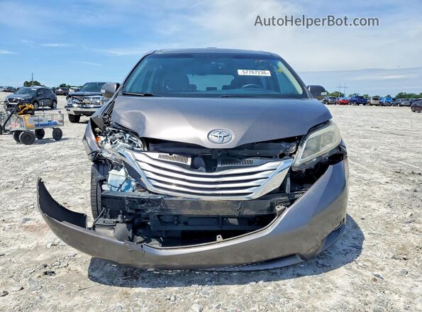 5TDDK3DC2GS132041 2016 TOYOTA SIENNA Gray Դիմացի տեսք