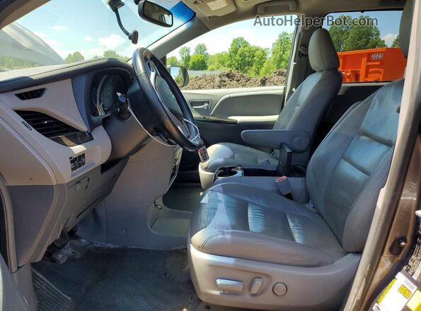 5TDDK3DC2GS140799 2016 TOYOTA SIENNA Gray წინა სალონის ხედი
