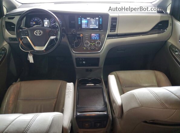 5TDDK3DC3GS137801 2016 TOYOTA SIENNA Silver Առջևի վահանակի տեսք