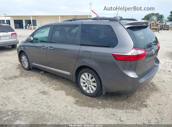 5TDDK3DC4GS143395 2016 TOYOTA SIENNA Gray უკანა მარცხენა