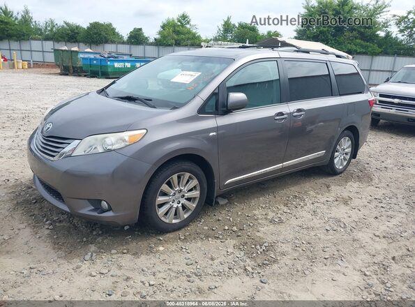 5TDDK3DC4GS143395 2016 TOYOTA SIENNA Gray წინა მარცხენა ხედი სამი მეოთხედიდან