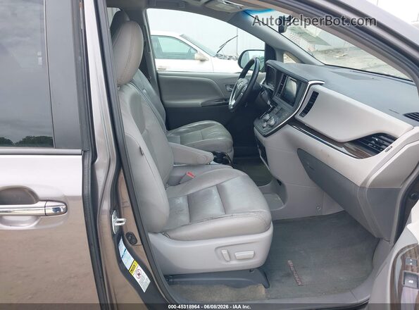 5TDDK3DC4GS143395 2016 TOYOTA SIENNA Gray წინა სალონის ხედი