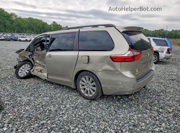 5TDDK3DC5GS142708 2016 TOYOTA SIENNA Gold უკანა მარცხენა