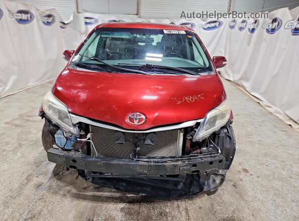 5TDDK3DC8GS138359 2016 TOYOTA SIENNA Бордовый Вид спереди