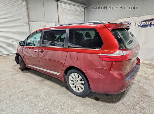 5TDDK3DC8GS138359 2016 TOYOTA SIENNA Бордовый Задняя левая четверть