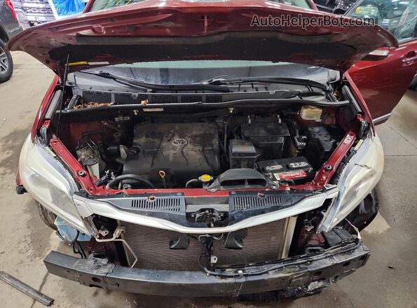 5TDDK3DC8GS138359 2016 TOYOTA SIENNA Бордовый Вид подкапотного пространства