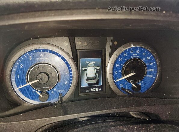 5TDDK3DC8GS138359 2016 TOYOTA SIENNA Бордовый Вид щитка приборов