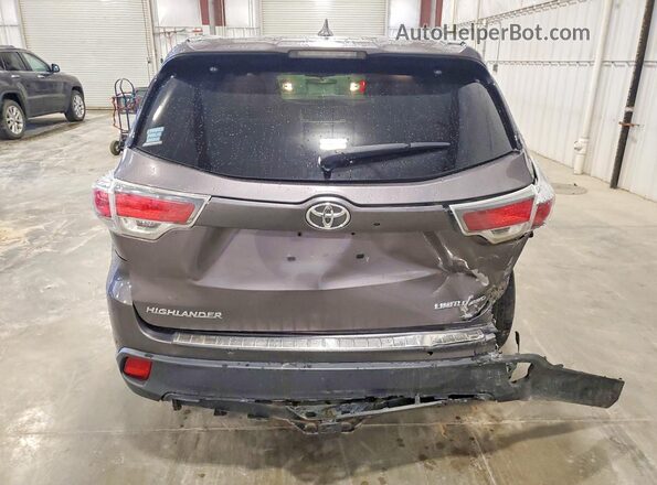 5TDDKRFH0GS240881 2016 TOYOTA HIGHLANDER Gray Vista trasera
