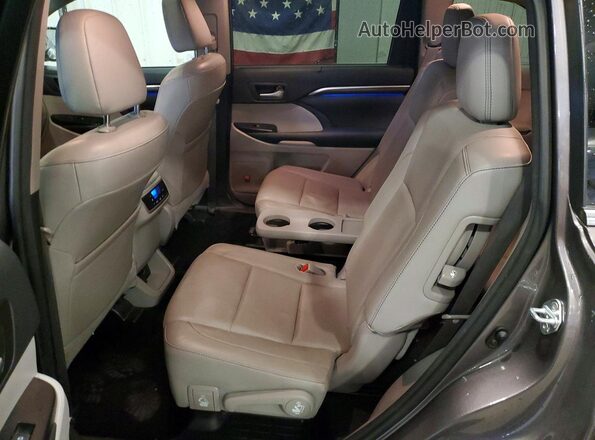 5TDDKRFH0GS240881 2016 TOYOTA HIGHLANDER Gray Vista interior trasera