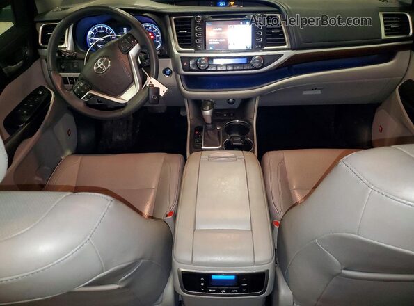 5TDDKRFH0GS240881 2016 TOYOTA HIGHLANDER Gray Vista del salpicadero