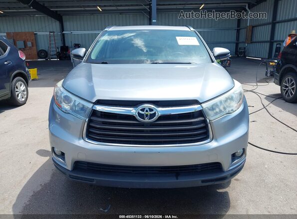 5TDDKRFH2GS248464 2016 TOYOTA HIGHLANDER Silver Вид щитка приладів