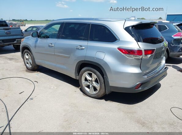 5TDDKRFH2GS248464 2016 TOYOTA HIGHLANDER Silver Задня ліва чверть