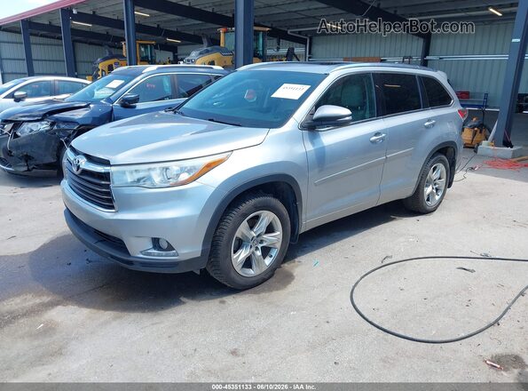 5TDDKRFH2GS248464 2016 TOYOTA HIGHLANDER Silver Передня ліва чверть