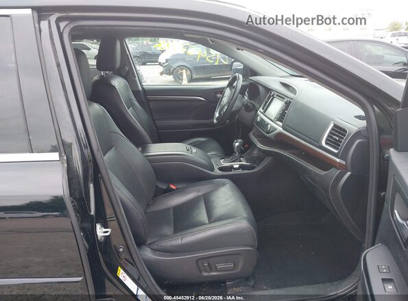 5TDDKRFH3GS333992 2016 TOYOTA HIGHLANDER Black Widok wnętrza z przodu