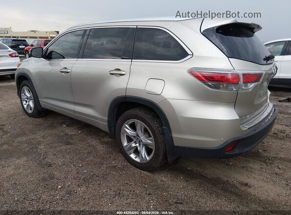 5TDDKRFH4GS337677 2016 TOYOTA HIGHLANDER Champagne Задняя левая четверть