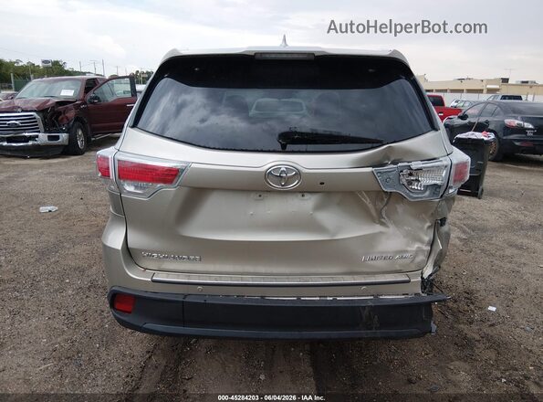 5TDDKRFH4GS337677 2016 TOYOTA HIGHLANDER Champagne 