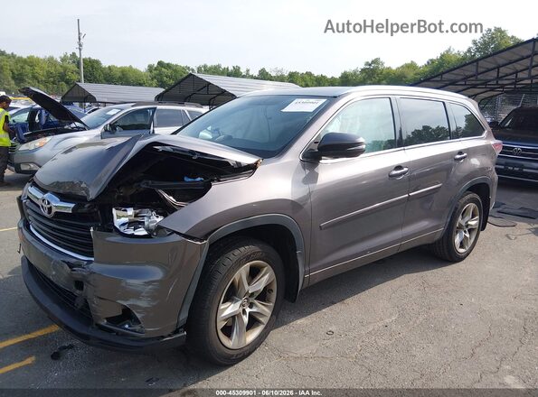 5TDDKRFH6GS273576 2016 TOYOTA HIGHLANDER Gray 