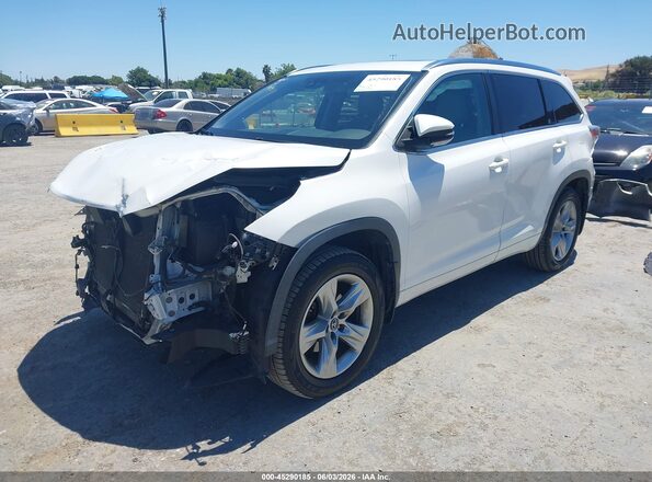 5TDDKRFH8GS330439 2016 TOYOTA HIGHLANDER White Vista tres cuartos delantera izquierda