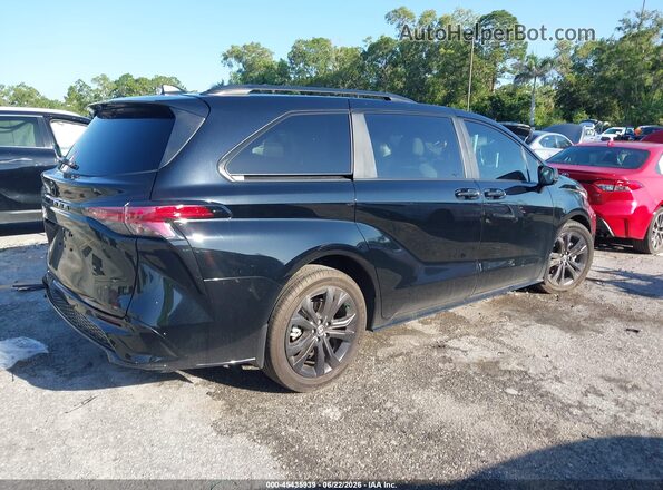 5TDDRKEC0SS289029 2025 TOYOTA SIENNA Black Задня права чверть