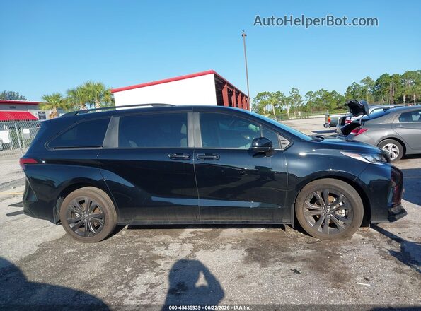 5TDDRKEC0SS289029 2025 TOYOTA SIENNA Black Вид задньої частини салону