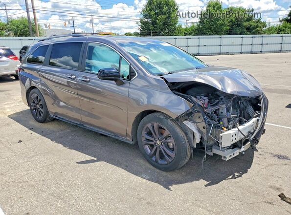 5TDDRKEC3NS117307 2022 TOYOTA SIENNA Gray Передня права чверть
