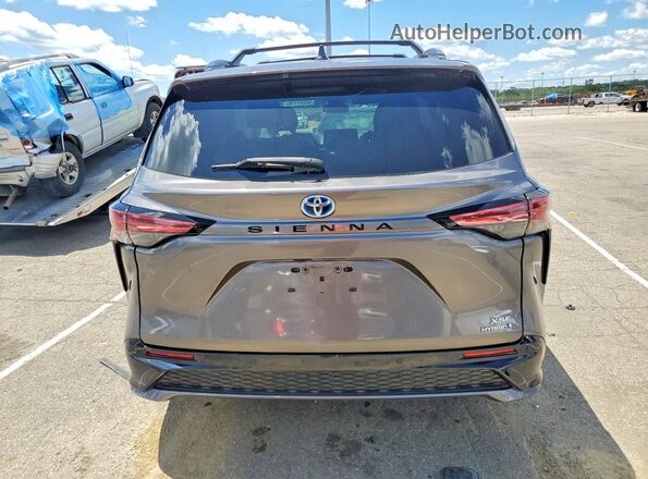 5TDDRKEC3NS117307 2022 TOYOTA SIENNA Gray Вид ззаду