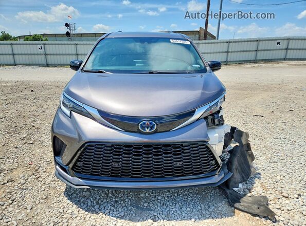 5TDDRKEC6MS051902 2021 TOYOTA SIENNA Gray Դիմացի տեսք