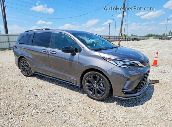 5TDDRKEC6MS051902 2021 TOYOTA SIENNA Gray Առջևի աջ