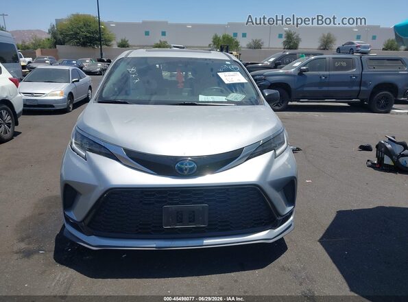 5TDDRKEC9MS039341 2021 TOYOTA SIENNA Silver Instrument cluster view