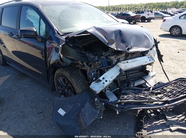 5TDDSKFC0SS167127 2025 TOYOTA SIENNA Blue Դիմացի տեսք