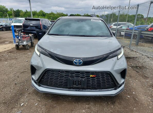 5TDDSKFC0SS171081 2025 TOYOTA SIENNA Gray Widok z przodu