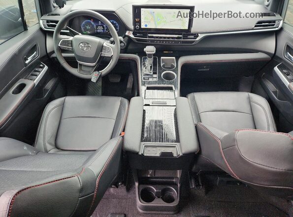 5TDDSKFC0SS171081 2025 TOYOTA SIENNA Gray Widok deski rozdzielczej