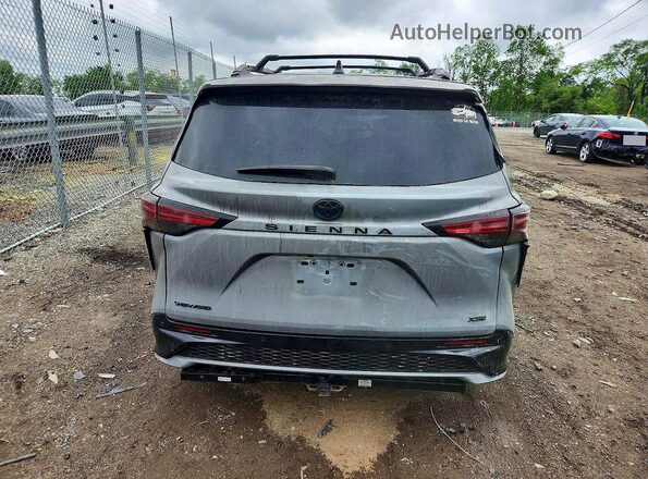 5TDDSKFC0SS171081 2025 TOYOTA SIENNA Gray Widok z tyłu