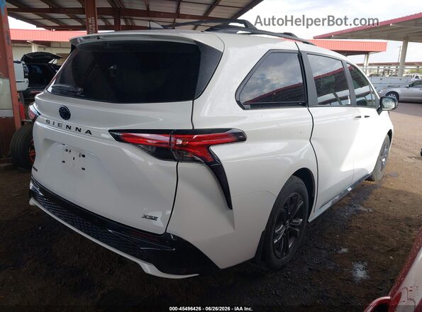 5TDDSKFC0SS180671 2025 TOYOTA SIENNA White უკანა მარჯვენა