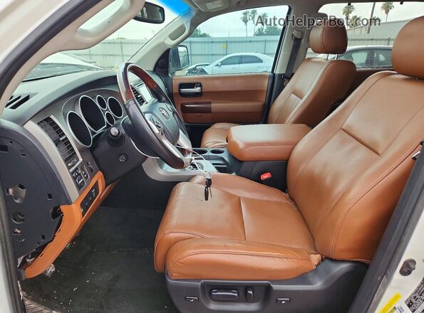 5TDDW5G10GS135255 2016 TOYOTA SEQUOIA White წინა სალონის ხედი