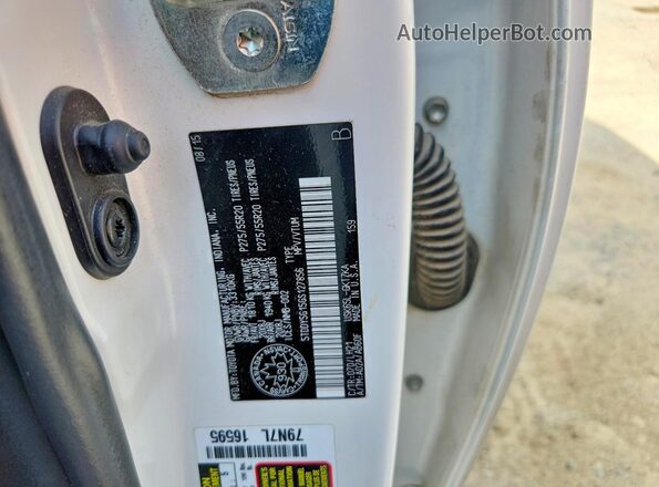 5TDDY5G15GS127856 2016 TOYOTA SEQUOIA White Widok naklejki z numerem VIN