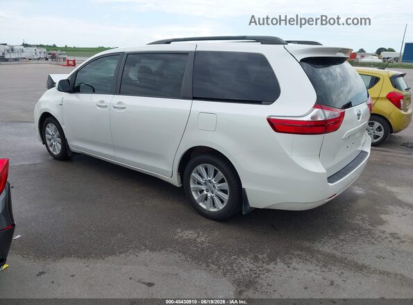 5TDDZ3DC0HS167643 2017 TOYOTA SIENNA Белый Задняя левая четверть