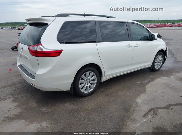 5TDDZ3DC0HS167643 2017 TOYOTA SIENNA Белый Задняя правая четверть