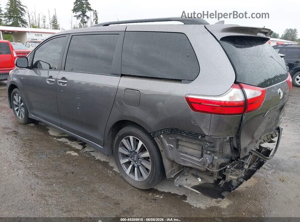 5TDDZ3DC0JS190992 2018 TOYOTA SIENNA Gray Rear left