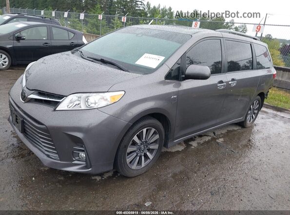 5TDDZ3DC0JS190992 2018 TOYOTA SIENNA Gray Front left