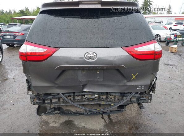 5TDDZ3DC0JS190992 2018 TOYOTA SIENNA Gray 