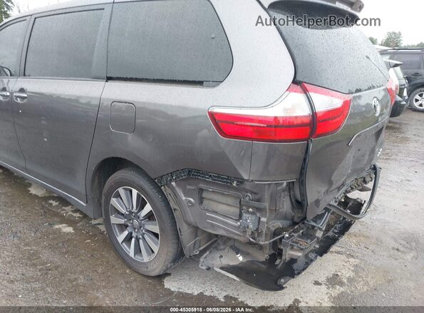 5TDDZ3DC0JS190992 2018 TOYOTA SIENNA Gray 