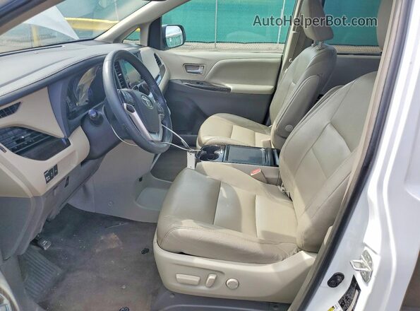 5TDDZ3DC0JS208603 2018 TOYOTA SIENNA White Vista interior delantera
