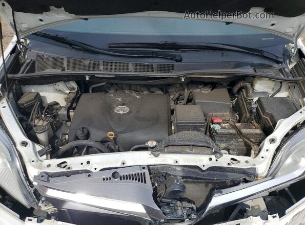 5TDDZ3DC0JS208603 2018 TOYOTA SIENNA White Vista del compartimento del motor