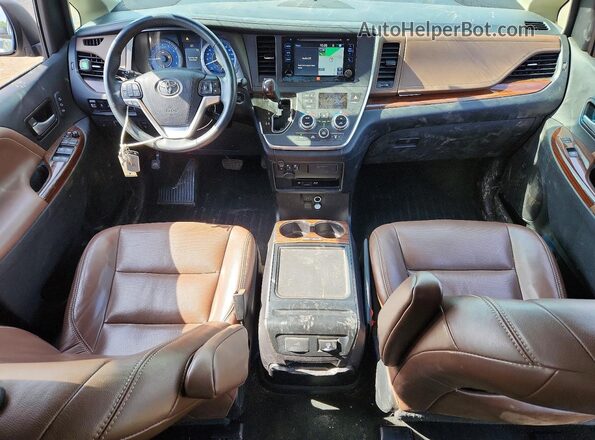 5TDDZ3DC1HS154108 2017 TOYOTA SIENNA Tan Առջևի վահանակի տեսք